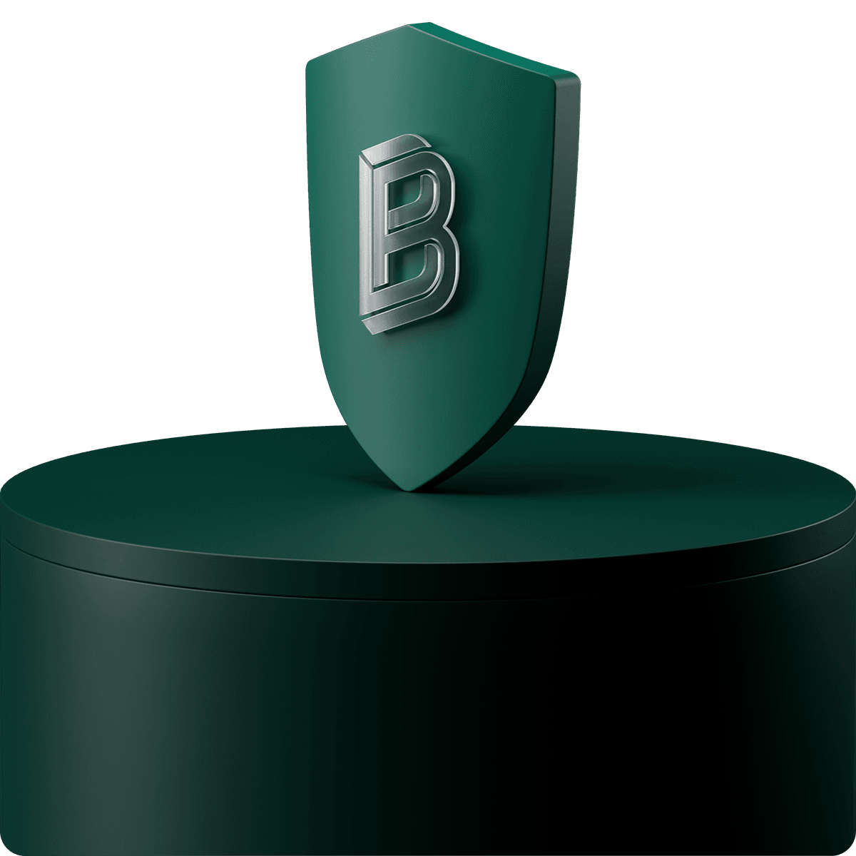 Green Bitpanda shield on green step