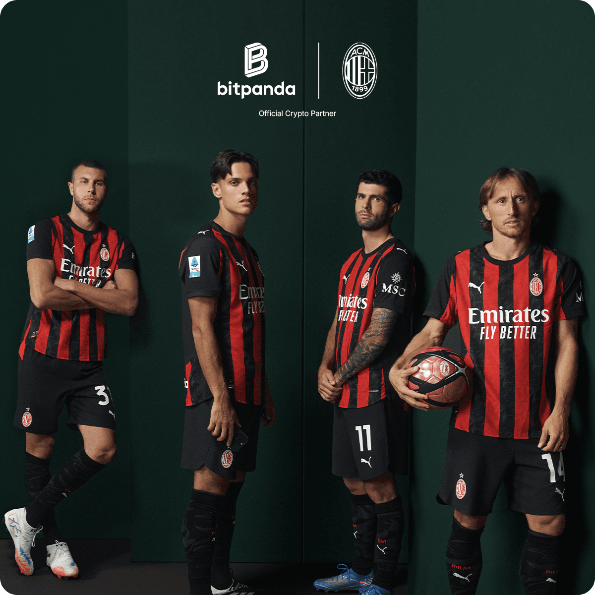football team in collaboration with bitpanda