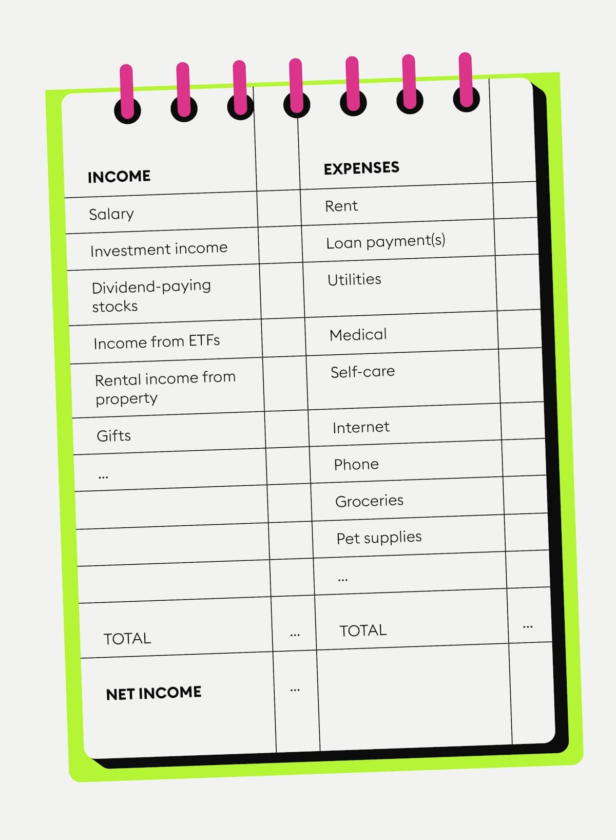 Income Expenses Tracker Personal Finance 3