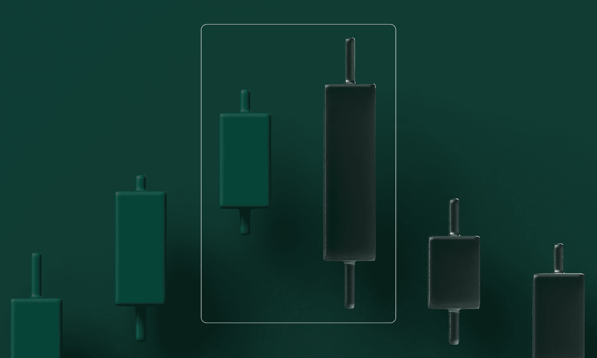 The graphic shows an example of a Bearish Engulfing pattern